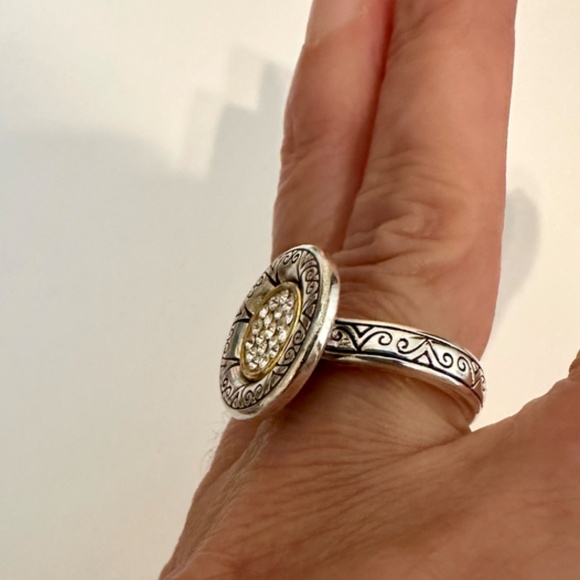 Brighton Gold and Silver Ring with Intricate Design - Picture 7 of 7
